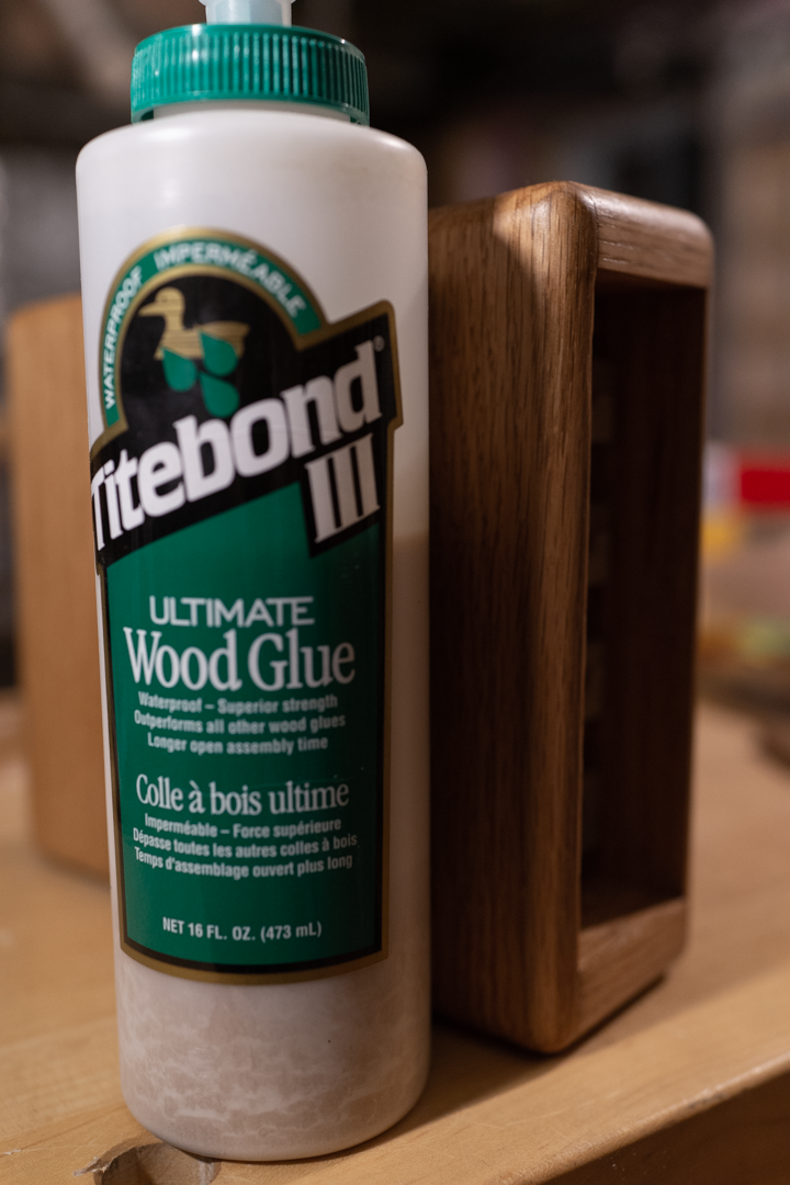 A bottle of Titebond 3 wood glue